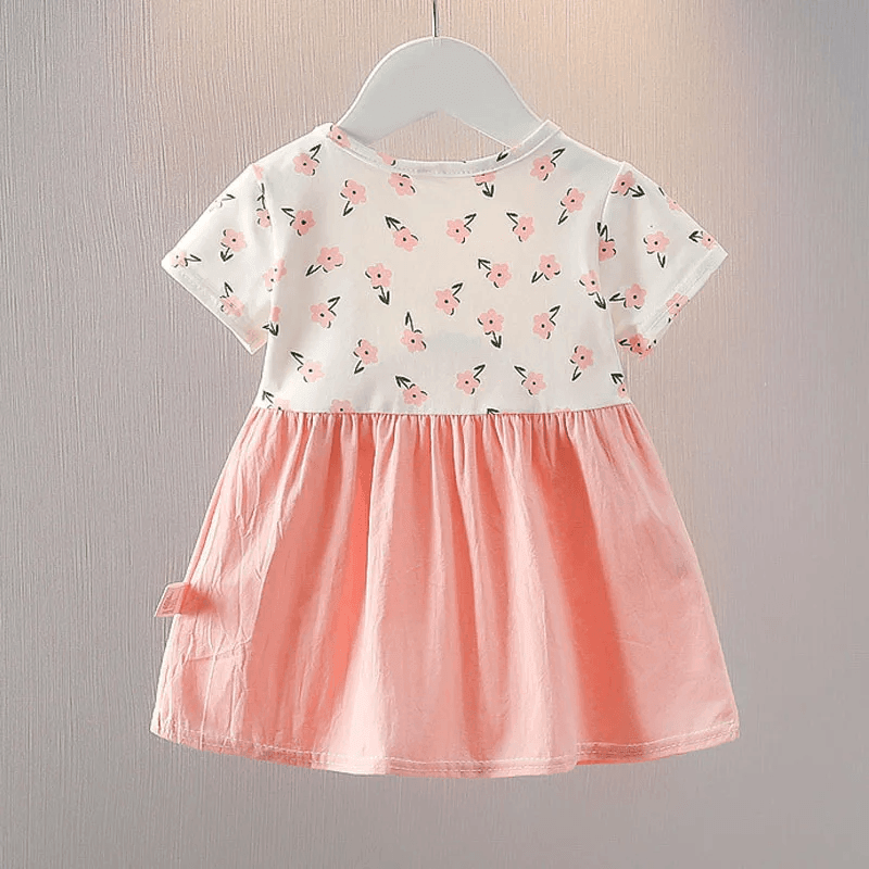 Vestido com gola boneca para menina - BrazilStory