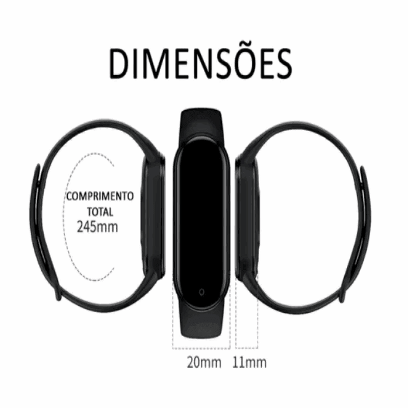 Relógio De Pulso Feminino Masculino Infantil Digital Mi Band Led Smartwatch Digital - BrazilStory