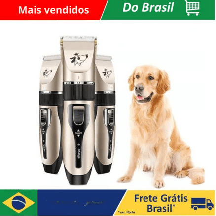 Máquina de Tosa Bateria Recarregável Pet Dog Hair Machine - BrazilStory