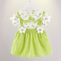 Vestido com gola boneca para menina - BrazilStory