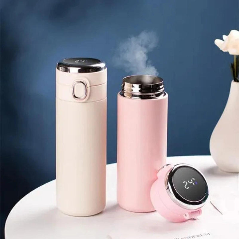 Garrafa de água Térmica 450ml com Sensor Medidor Temperatura - BrazilStory