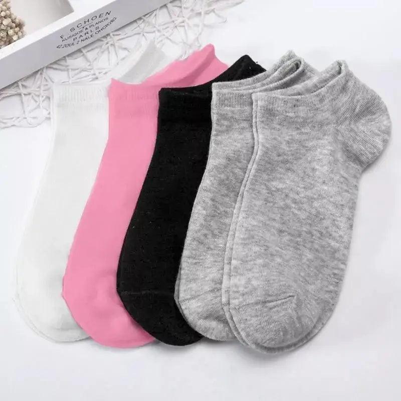Kit 12 Pares Meias Feminina Multicor Casual Curta Cores Variadas - BrazilStory