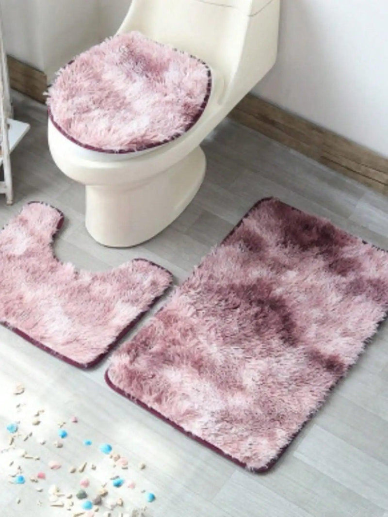 Conjunto de 3 peças de tapetes para banheiro Happy - BrazilStory