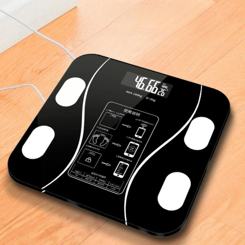 Balança Digital de Bioimpedância Bluetooth Profissional IMC - BrazilStory