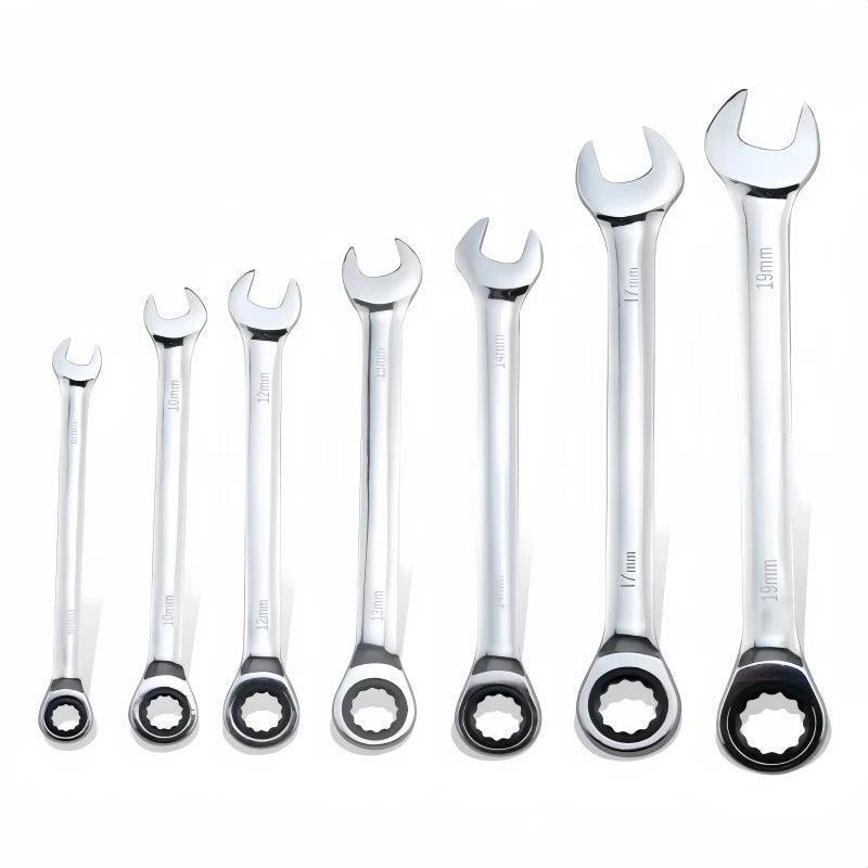 kit com 7 peças chave catraca universal, para reparo de carro - BrazilStory