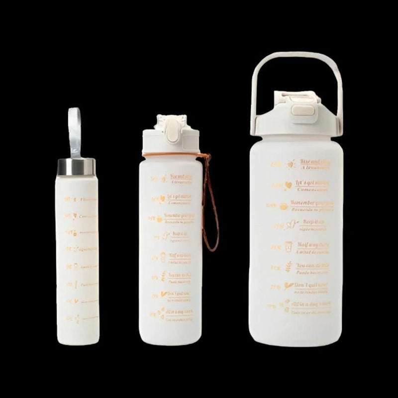 KIT 3 Garrafa De Água, Capacidade De 2000ML+800ml +280ml - BrazilStory