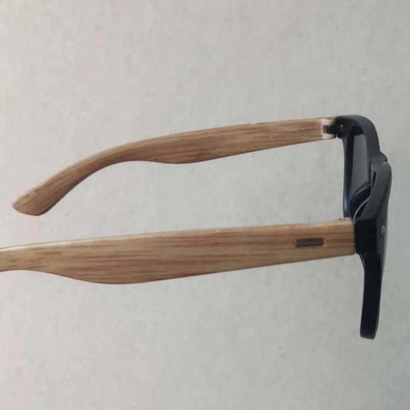 Óculos de Sol Masculino com Haste em Madeira Bambu Óculos Casual - BrazilStory