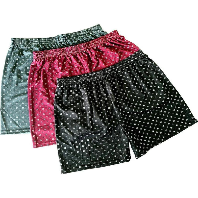 Kit 3 Samba Canção Pijama Estampado/Liso Masculino - BrazilStory
