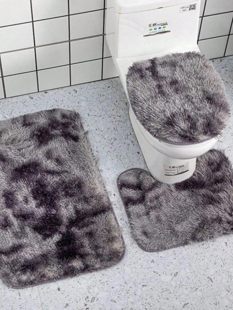 Conjunto de 3 peças de tapetes para banheiro Happy - BrazilStory