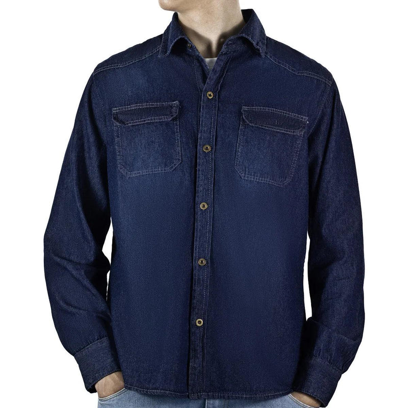 Camisa Jeans Masculina - BrazilStory