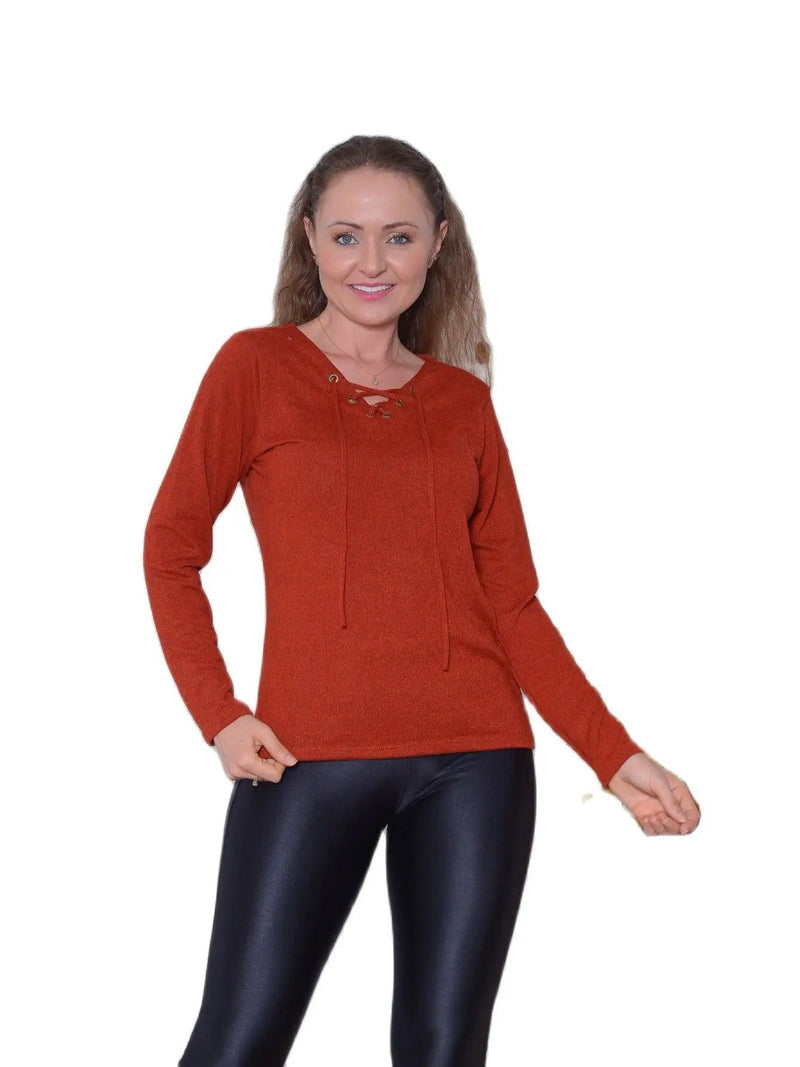 Blusa manga comprida - BrazilStory