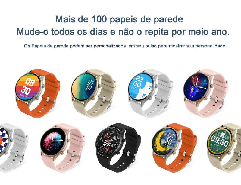 Relógio inteligente à prova d'água para homens e mulheres - BrazilStory
