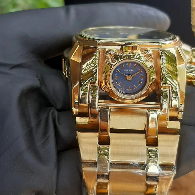 Relógio Masculino Invicta Zeus Magnum Elegante Estilo Imponente Á Prova D'Água Relógio Banhado A Ouro 18K + Presente na Caixa