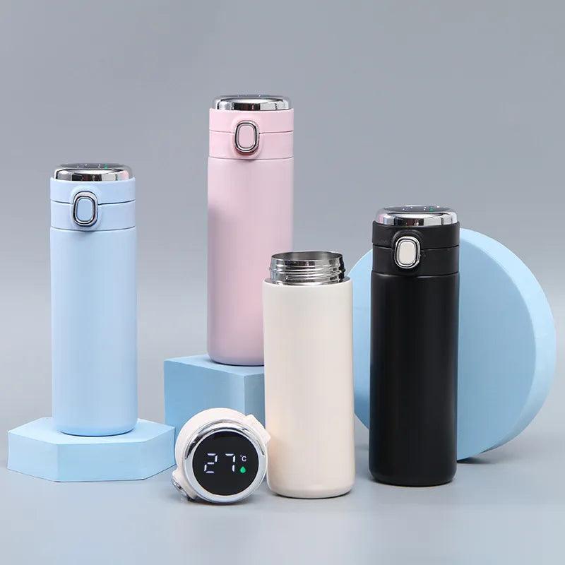 Garrafa de água Térmica 450ml com Sensor Medidor Temperatura - BrazilStory