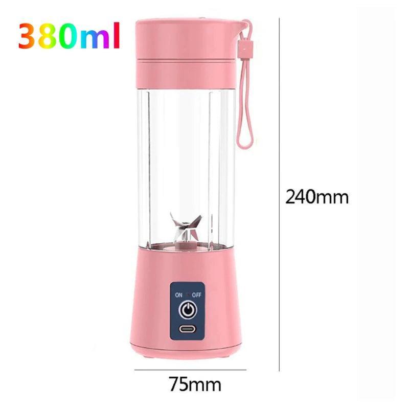 Mini Liquidificador Portátil Shake Take Juice Cup 6 Lâminas Recarregáveis - BrazilStory