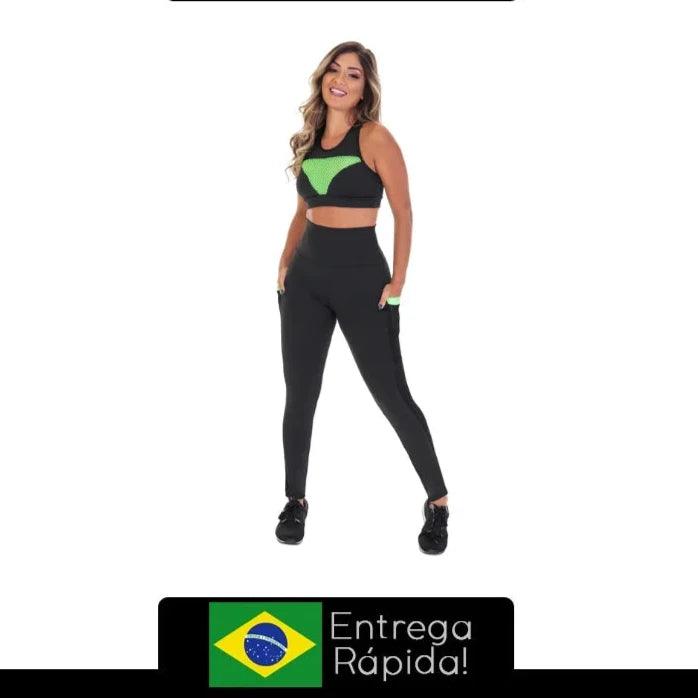 Conjunto de legging e top fitness - BrazilStory