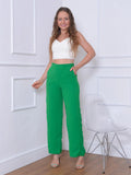 Calça pantalone lisa duna - BrazilStory