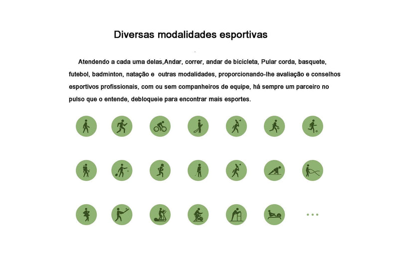 Relógio inteligente à prova d'água para homens e mulheres - BrazilStory