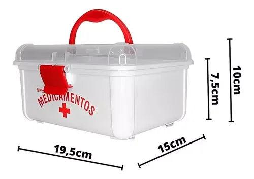 Caixa Organizadora de Medicamentos e Primeiros Socorros - BrazilStory
