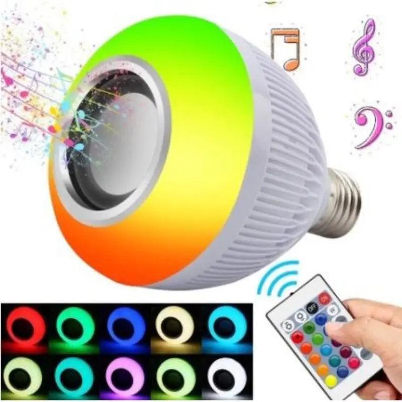 Lâmpada Bluetooth De Led Caixa de Som controle Rgb 12W - BrazilStory