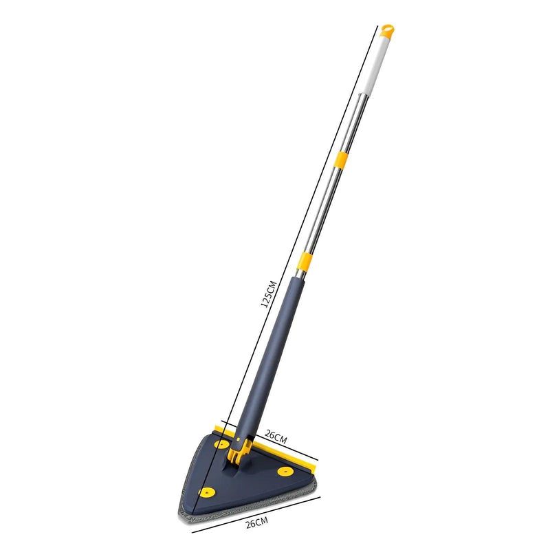 Esfregão Triangulo Mop De Limpeza Ajustável Giratória 360° - BrazilStory