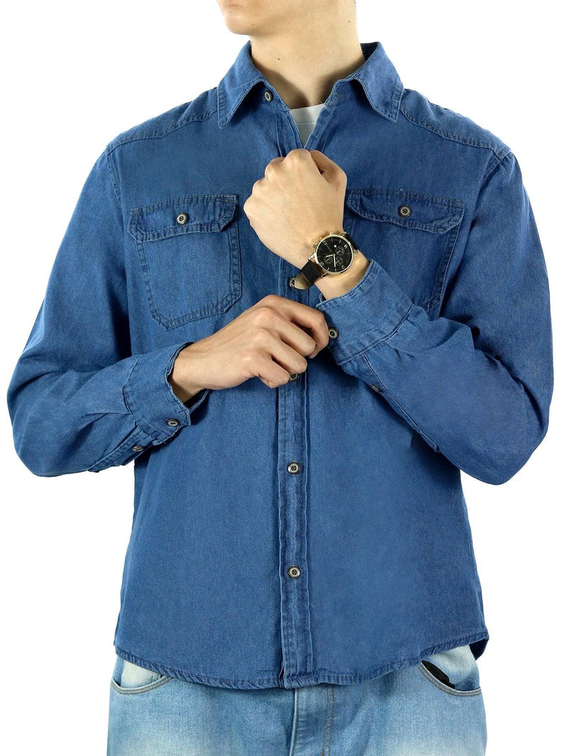 Camisa Jeans Masculina - BrazilStory