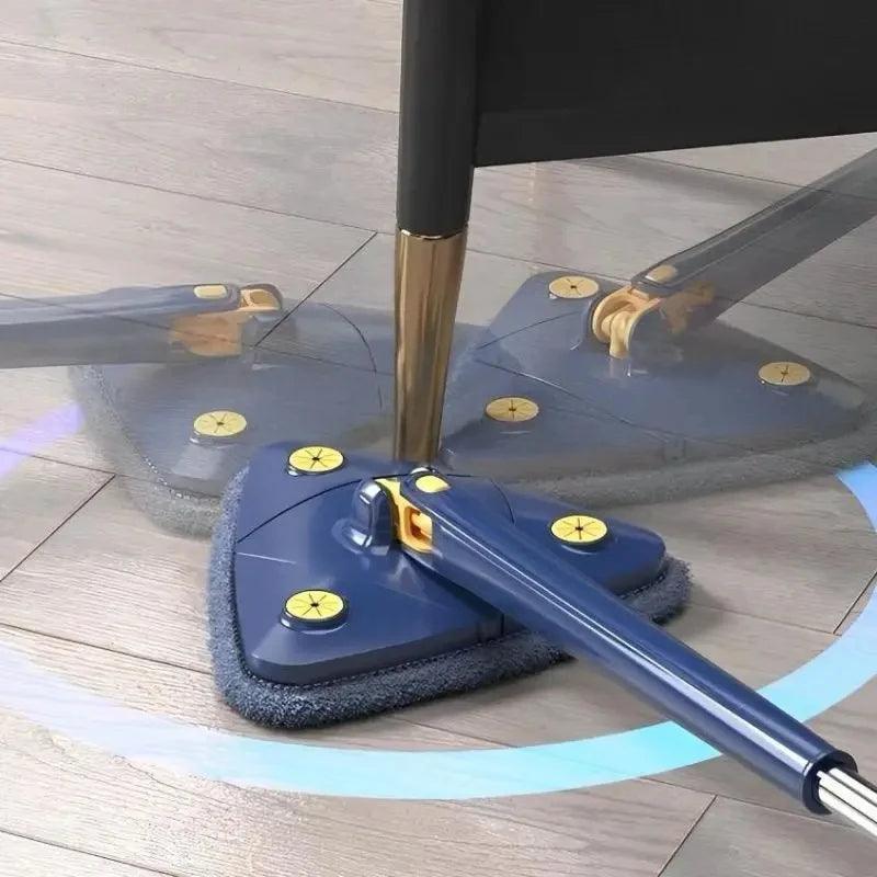 Esfregão Triangulo Mop De Limpeza Ajustável Giratória 360° - BrazilStory