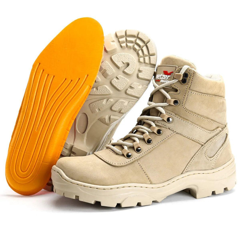 Bota Coturno Militar Masculina SF em Couro Legitimo - BrazilStory