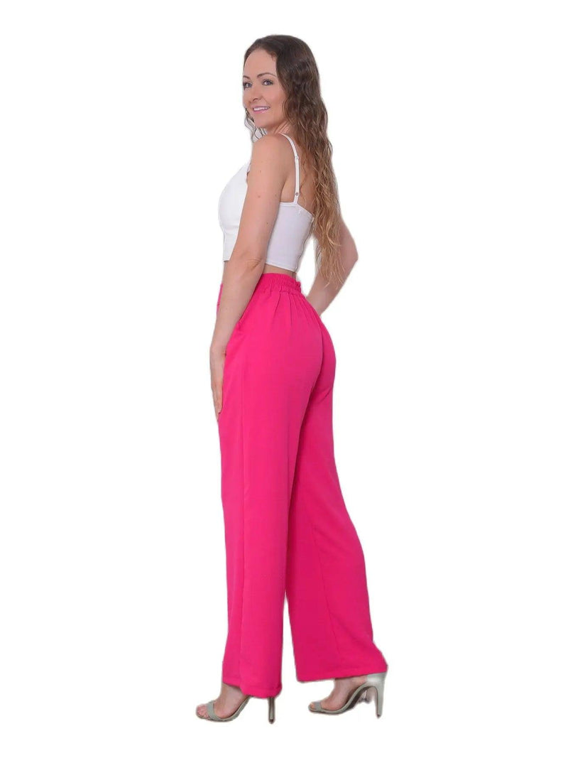 Calça pantalone lisa duna - BrazilStory