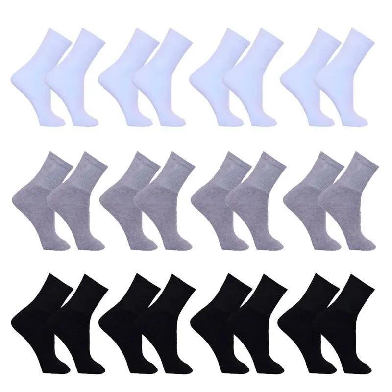Kit 6 Pares Meias Masculina Cano Alto esportes - BrazilStory