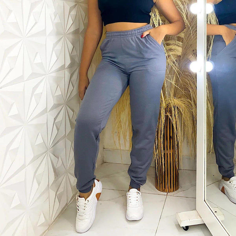 Calça moletom com elastano - BrazilStory