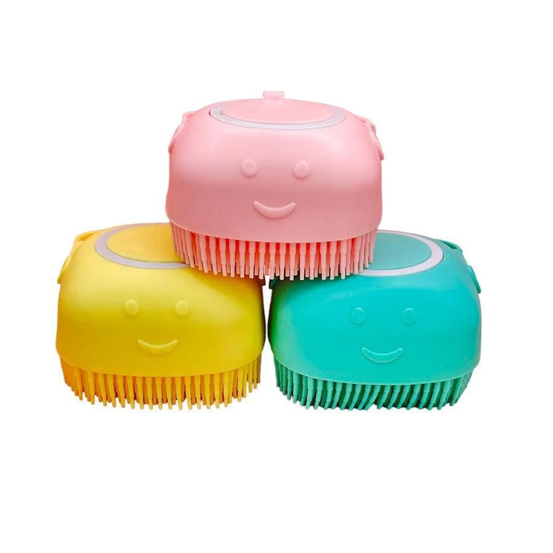 Esponja Macia Silicone Banho Massagem Dispenser Sabonete Líquido 80ml - BrazilStory
