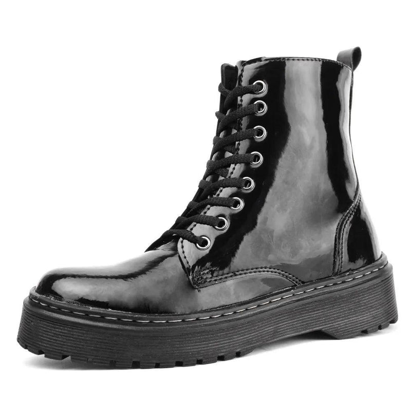 Bota Coturno Feminina Blogueira Sola Plataforma Tratorada Cano Curto - BrazilStory