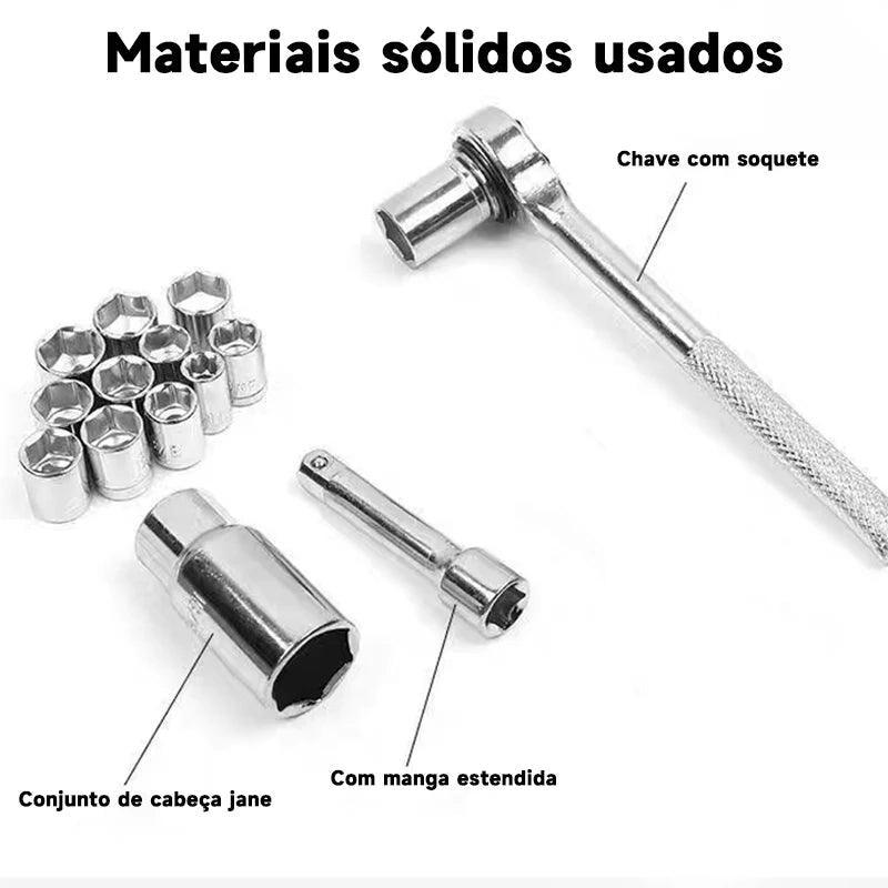Conjunto de chaves combinação, versátil 40 peças - BrazilStory
