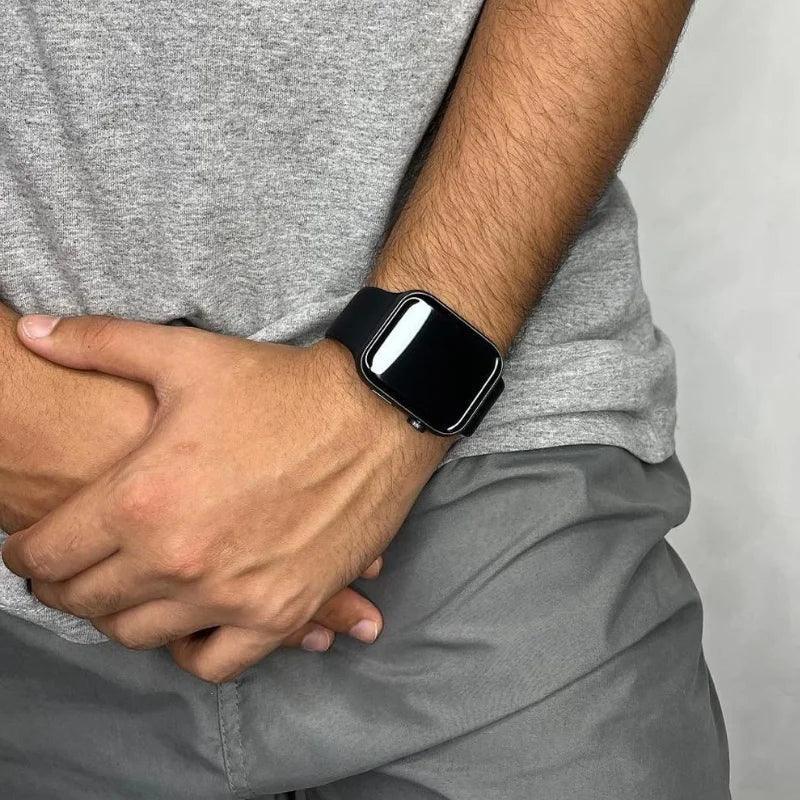 Smartwatch Pro Serie 9, tela Nfc Bussola Armazena fotos musicas - BrazilStory