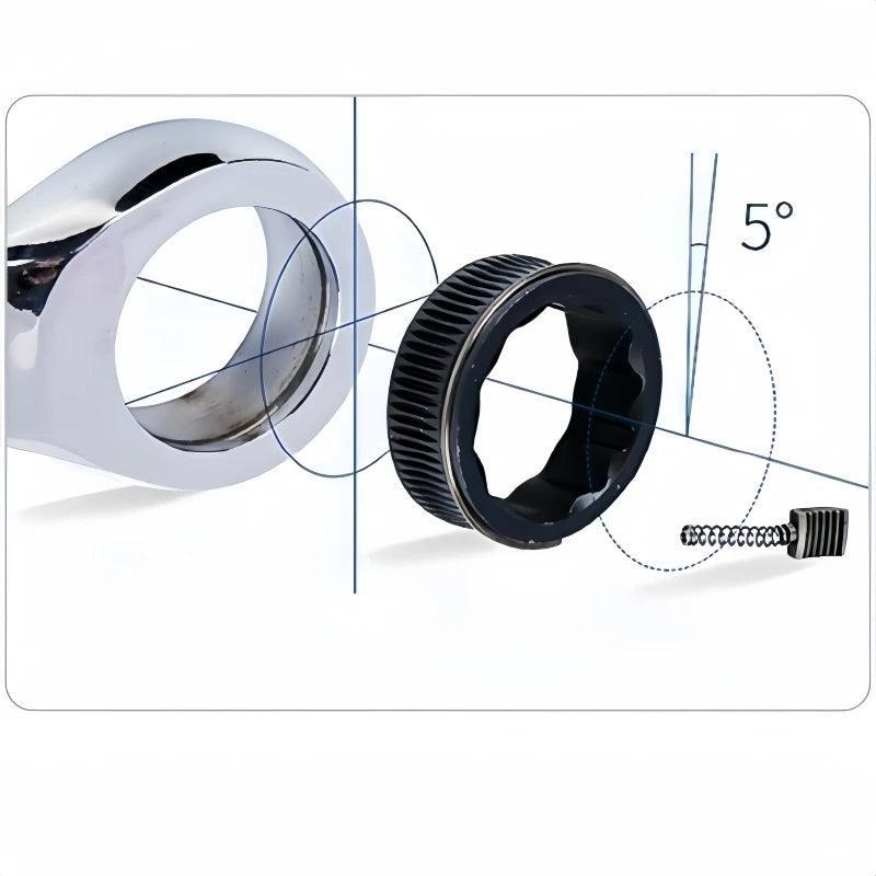 kit com 7 peças chave catraca universal, para reparo de carro - BrazilStory