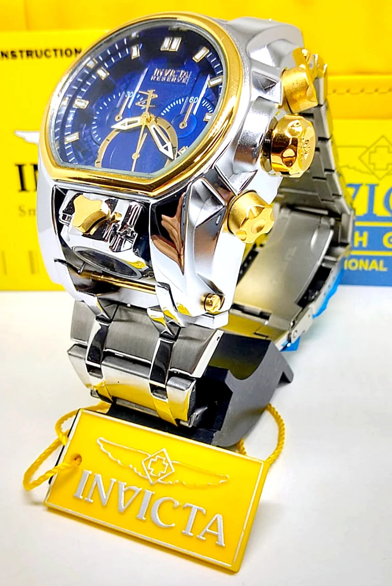Relógio Masculino Invicta Zeus Magnum Elegante Estilo Imponente Á Prova D'Água Relógio Banhado A Ouro 18K + Presente na Caixa