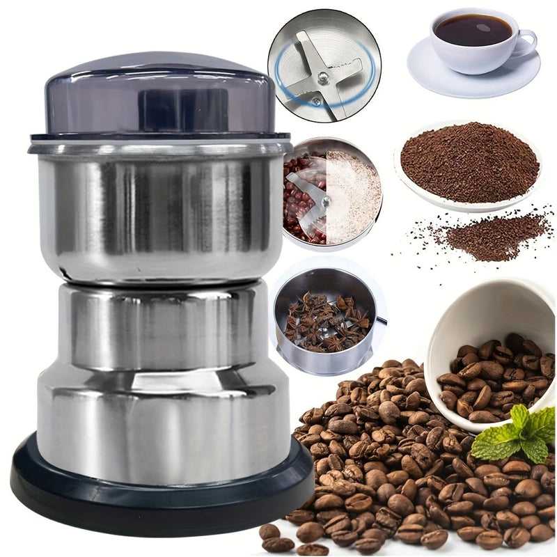 Moedor de Café Grãos Sementes Elétrico Automático Gourmet Profissional Aço Inoxidável 110V - BrazilStory