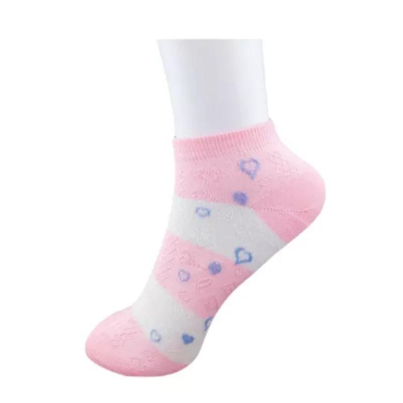 Kit 12 Pares Meias Feminina Multicor Casual Curta Cores Variadas - BrazilStory
