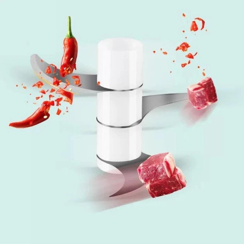 Mini Processador Triturador Elétrico Sem Fio 250ML Alimentos Para Vegetais Gengibre Alho - BrazilStory