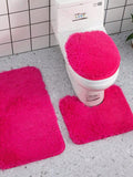 Conjunto de 3 peças de tapetes para banheiro Happy - BrazilStory