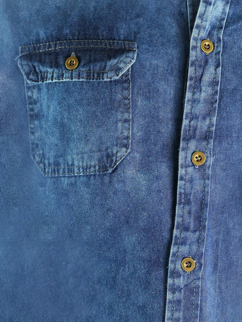 Camisa Jeans Masculina - BrazilStory