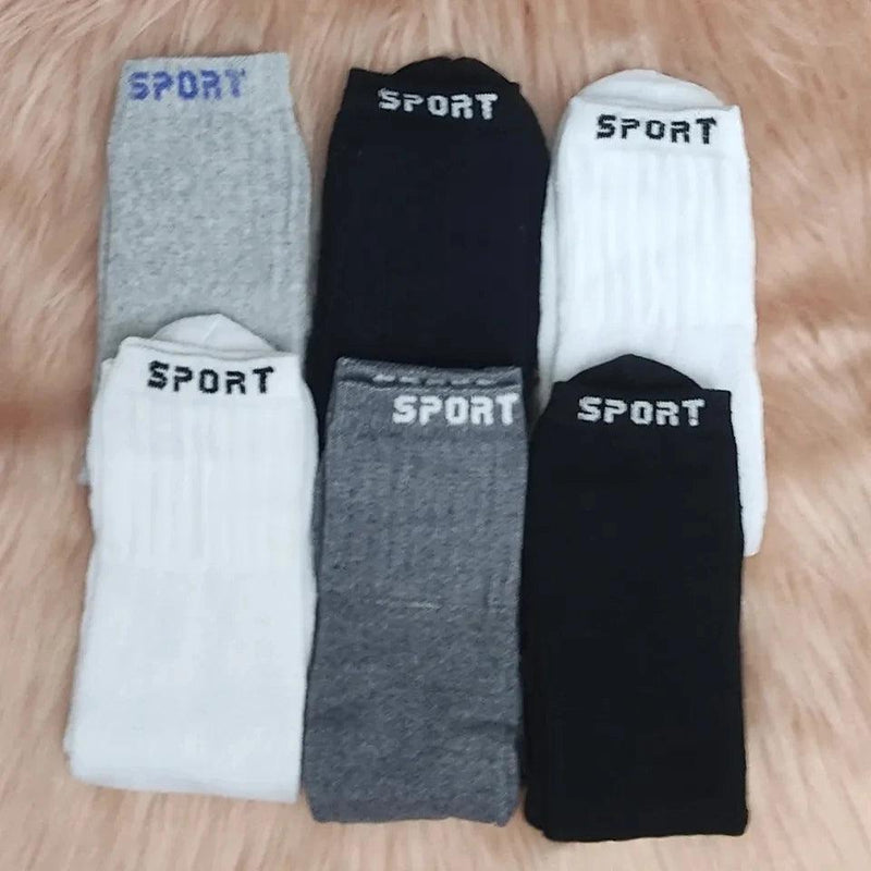 Kit 6 Pares Meias Masculina Cano Alto esportes - BrazilStory