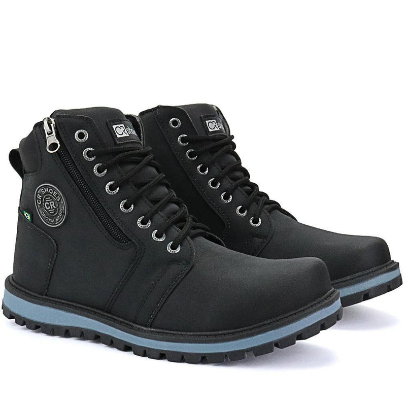 Bota Casual Masculina Com Zíper Lateral - BrazilStory