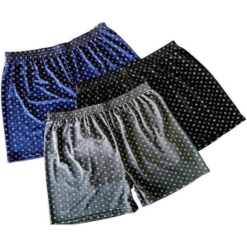 Kit 3 Samba Canção Pijama Estampado/Liso Masculino - BrazilStory