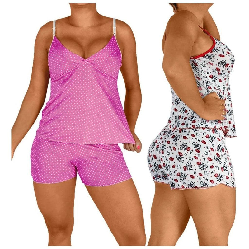 Kit 3 Baby Doll Pijama Feminino - BrazilStory