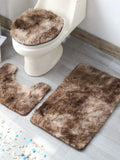 Conjunto de 3 peças de tapetes para banheiro Happy - BrazilStory