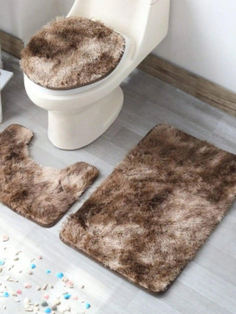 Conjunto de 3 peças de tapetes para banheiro Happy - BrazilStory