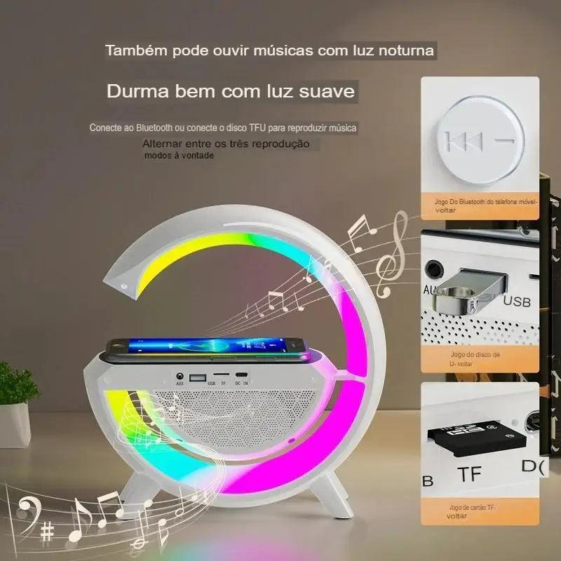 Caixa de Som G-Speaker/Sem Fio Bluetooth, Lâmpada De Mesa LED - BrazilStory