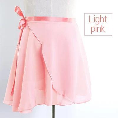 Saias de dança chiffon, collant com renda, para meninas, prática de balé - BrazilStory
